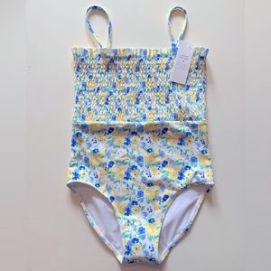 Janie & Jack smocked girls bathing suit. Runs small.